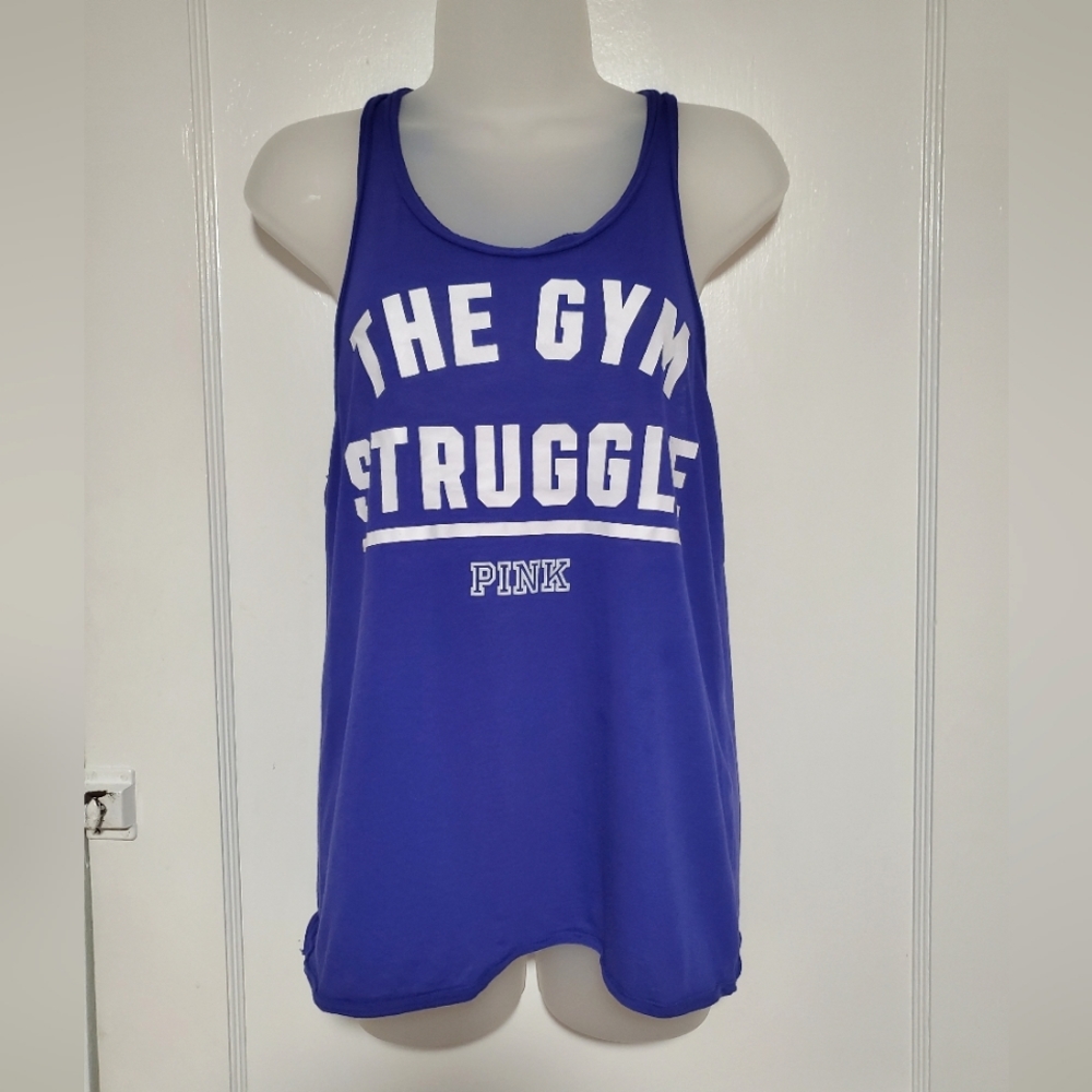 NWOT PINK VS purple racerback gym tank sz xs
